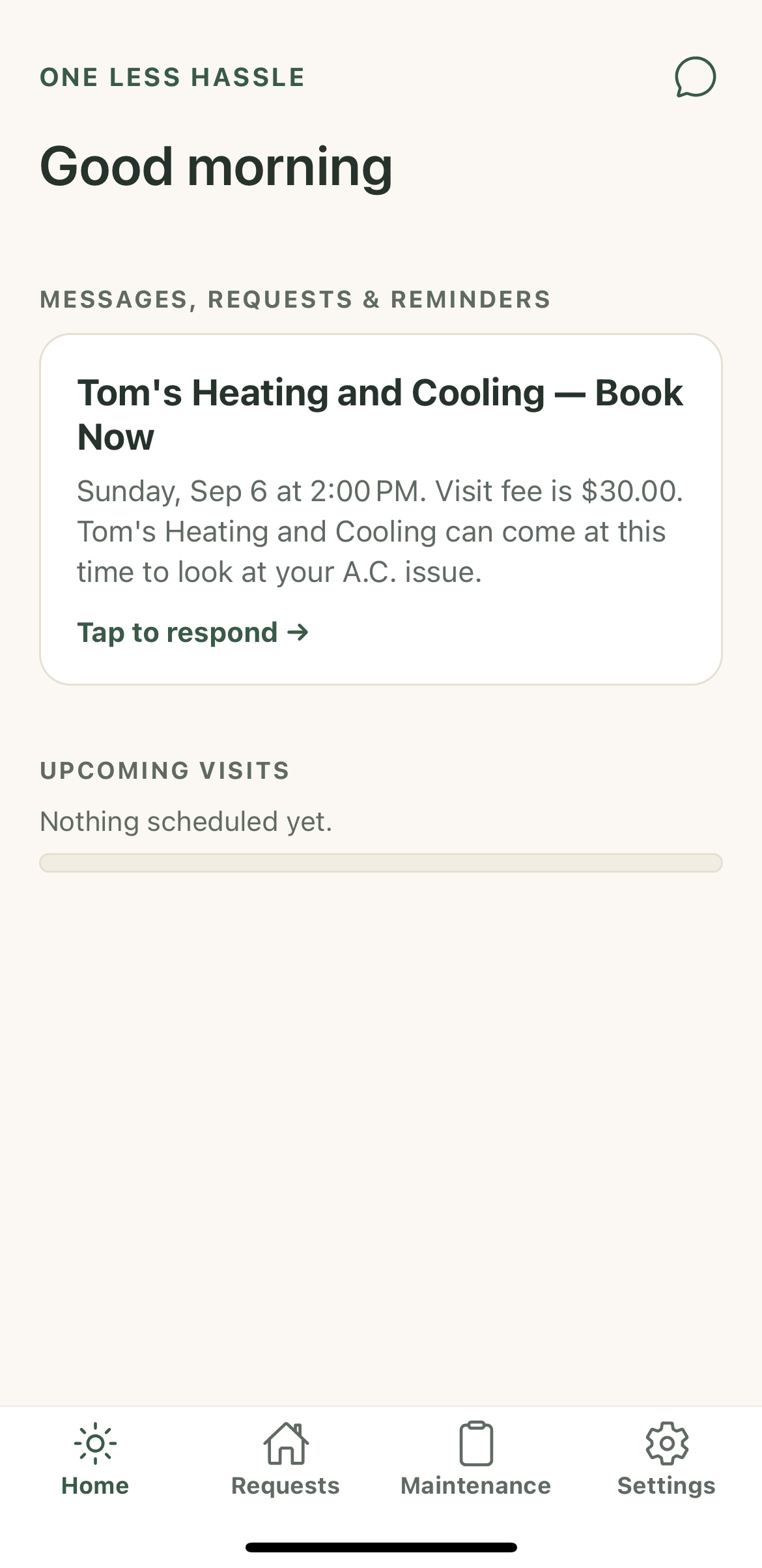 Appointment booking
